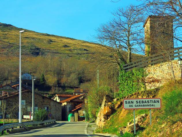 Entrada al pueblo de San Sebastián de Garabandal