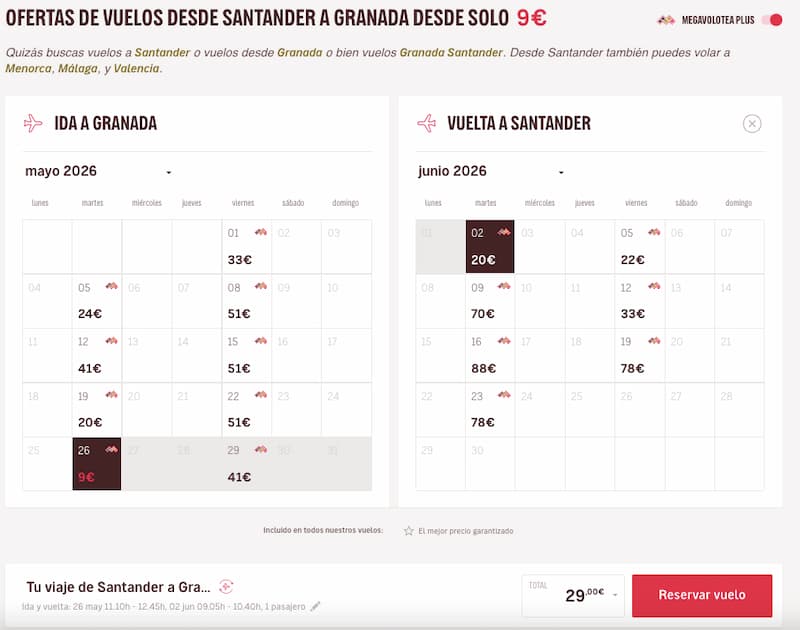 granada desde 9€ Vuelos a Granada desde 9€